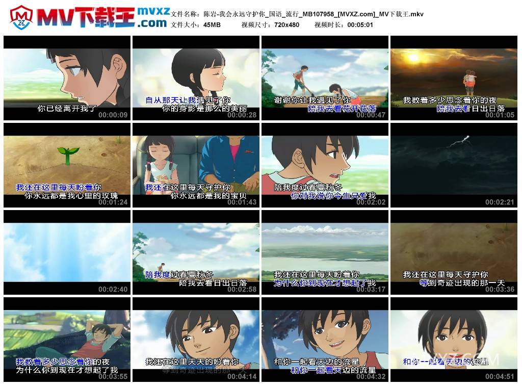 陈岩-我会永远守护你_国语_流行_MB107958